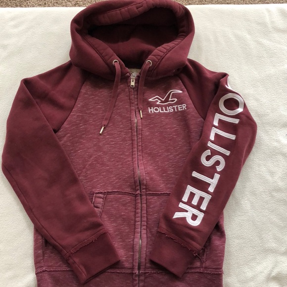Hollister Other - Mens Hollister XS burgundy excellent condition hoodie.